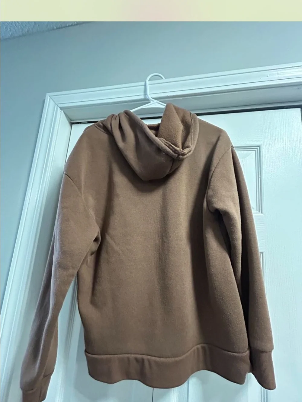 Brown 'God Is Good' Zip-Up Hoodie
